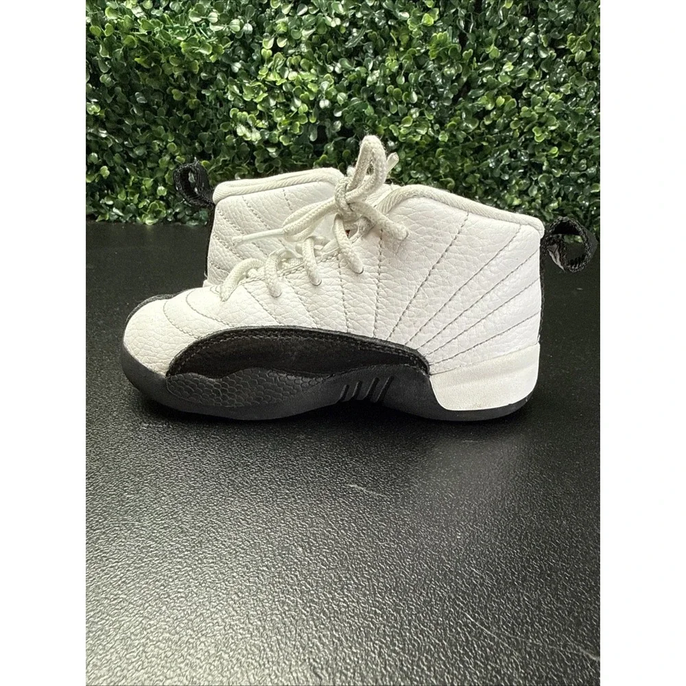 Nike Air Jordan 12 Retro Taxi Flip Black White 850000-162 Toddler Baby Size 9C